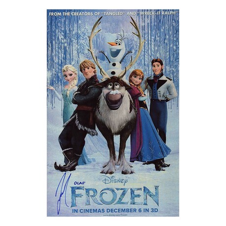 Josh Gad // Signed 'Frozen' Movie Poster