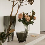 Reed Vase // Moss Green (Low)