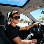 Smart Camera Glasses for Action Sports // Black