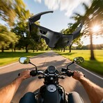 Smart Camera Glasses for Action Sports // Black