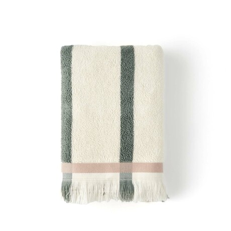 Ella Striped Cotton Hand Towel (Mustard)