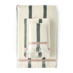 Ella Striped Cotton Bath Towel (Green)