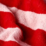 Line Cotton Bath Towel (Red)