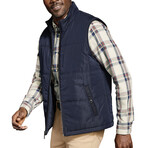 Reversible Quilt Vest // Navy (S)