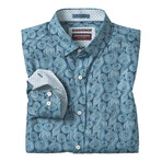 Printed Cotton Shirt // Navy Multi (S)