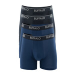 4 Pack Micro Touch / Rayon Stretch Boxer Brief // Set Sail + Dark Saphire (S)