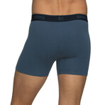 4 Pack Cotton Stretch Boxer Brief // Dark Denim + Dark Saphire (S)