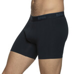 4 Pack Cotton Stretch Boxer Brief // Dark Denim + Dark Saphire (S)