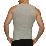5 Pack Premium Cotton Rib Tank Top // White + Black + Heather (S)