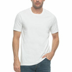 4 Pack Premium Cotton Crewneck T-Shirts // White (S)