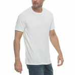 4 Pack Premium Cotton Crewneck T-Shirts // White (S)