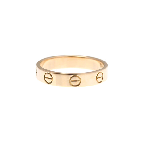 Cartier // 18k Rose Gold Mini Love Ring // Ring Size: 5.75 // Store Display