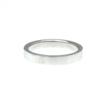 Tiffany & Co. // Platinum Flat Ring // Ring Size: 5.5 // Store Display