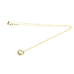 Tiffany & Co. // 18k Yellow Gold Open Heart Pendant Necklace // 15.74" // Store Display