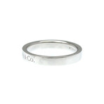 Tiffany & Co. // Platinum Flat Ring // Ring Size: 5.5 // Store Display