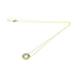 Tiffany & Co. // Platinum + 18k Yellow Gold Dots Circle Diamond Pendant Necklace // 16.14" // Store Display