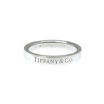 Tiffany & Co. // Platinum Flat Ring // Ring Size: 5.5 // Store Display