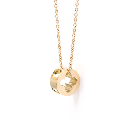 Louis Vuitton // 18k Rose Gold Empreinte Pendant Necklace // 15.74" // Store Display