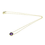 Tiffany & Co. // 18k Yellow Gold Sparkler Amethyst Pendant Necklace // 15.94" // Store Display