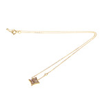 Louis Vuitton // 18k Rose Gold Star Blossom Diamond + Pink Mother of Pearl Pendant Necklace // 15.15"-15.94" // Store Display