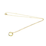 Cartier // 18k Rose Gold + 18k White Gold + 18k Yellow Gold Baby Trinity Pendant Necklace // 15.35"-16.53" // Store Display