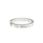 Van Cleef & Arpels // Platinum Toujours Signature Etoiles Diamond Ring // Ring Size: 5.75 // Store Display