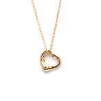 Tiffany & Co. // 18k Rose Gold Open Heart Pendant Necklace // 15.74" // Store Display