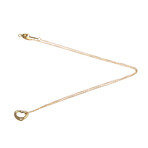 Tiffany & Co. // 18k Rose Gold Open Heart Pendant Necklace // 15.74" // Store Display