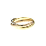 Cartier // 18k Rose Gold + 18k White Gold + 18k Yellow Gold Trinity Ring // Ring Size: 4.75 // Store Display