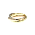 Cartier // 18k Rose Gold + 18k White Gold + 18k Yellow Gold Trinity Ring // Ring Size: 4.75 // Store Display