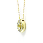 Tiffany & Co. // Platinum + 18k Yellow Gold Dots Circle Diamond Pendant Necklace // 16.14" // Store Display
