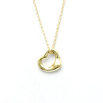 Tiffany & Co. // 18k Yellow Gold Open Heart Pendant Necklace // 15.74" // Store Display