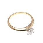 Tiffany & Co. // 18k Rose Gold + Platinum Solitaire Diamond Ring // Ring Size: 6 // Store Display