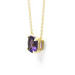Tiffany & Co. // 18k Yellow Gold Sparkler Amethyst Pendant Necklace // 15.94" // Store Display