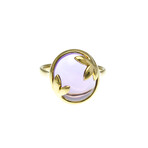 Tiffany & Co. // 18k Yellow Gold Olive Leaf Amethyst Portrait Ring // Ring Size: 6 // Store Display