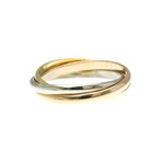 Cartier // 18k Rose Gold + 18k White Gold + 18k Yellow Gold Trinity Ring // Ring Size: 6.25 // Store Display