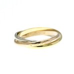 Cartier // 18k Rose Gold + 18k White Gold + 18k Yellow Gold Trinity Ring // Ring Size: 6.25 // Store Display