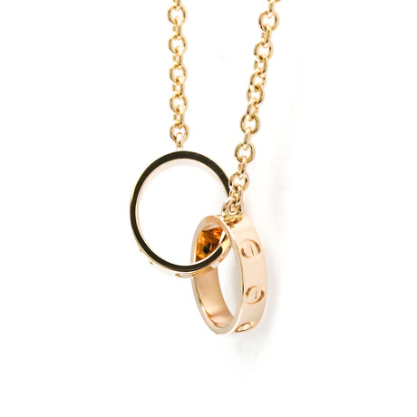 Cartier // 18k Rose Gold Baby Love Pendant Necklace // 17.12" // Store Display