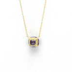 Tiffany & Co. // 18k Yellow Gold Sparkler Amethyst Pendant Necklace // 15.94" // Store Display