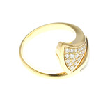 Bulgari // 18k Yellow Gold Divas' Dream Diamond + Mother of Pearl Ring // Ring Size: 6 // Store Display