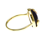 Tiffany & Co. // 18k Yellow Gold Olive Leaf Amethyst Portrait Ring // Ring Size: 6 // Store Display