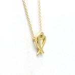 Tiffany & Co. // 18k Yellow Gold Loving Heart Pendant Necklace // 15.94" // Store Display