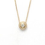 Cartier // 18k Rose Gold D'Amour Diamond Pendant Necklace // 14.56"-16.14" // Store Display
