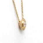 Cartier // 18k Rose Gold D'Amour Diamond Pendant Necklace // 14.56"-16.14" // Store Display