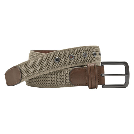Amherst Engineered Knit Belt // Taupe (32C)
