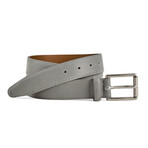 Brushed Micro Check Belt // White (32C)