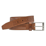 Full Perforated Belt // Tan (32C)