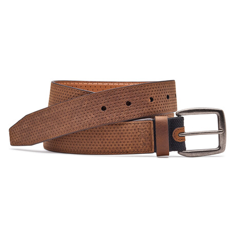 XC4 Perforated Belt // Oiled Tan (32C)