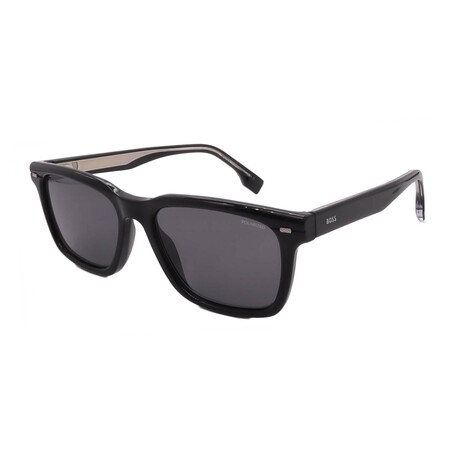 Hugo Boss // Men's // 1352/U/S-807 Square Sunglasses // Black + Grey