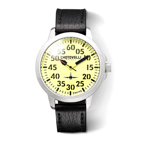 Chotovelli Airliner Aviator Mecha-Quartz // 3300-5